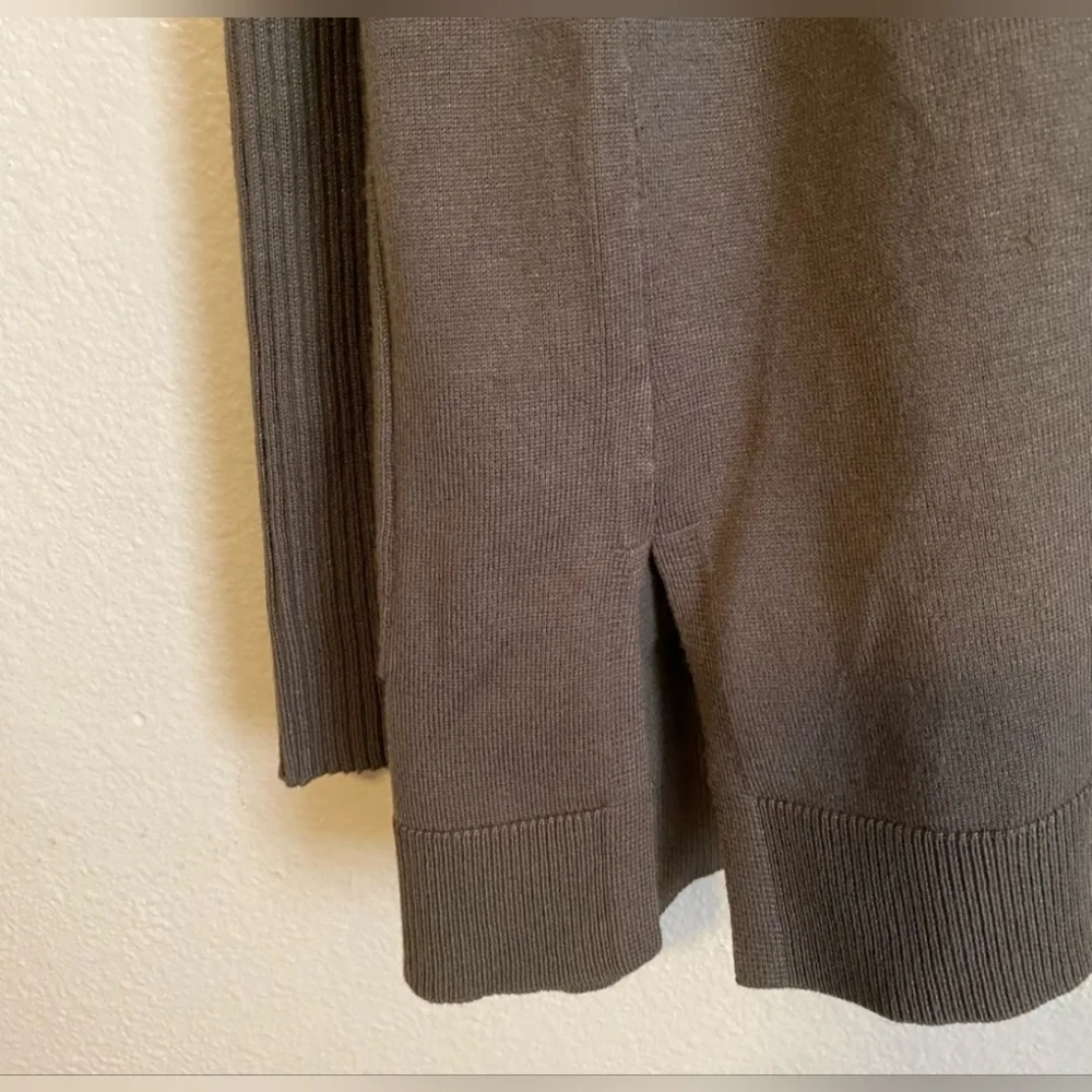 NWOT | Lety & Me | Adelie Hooded Rib Sleeve Cardigan | Medium | Olive Green - Picture 8 of 11
